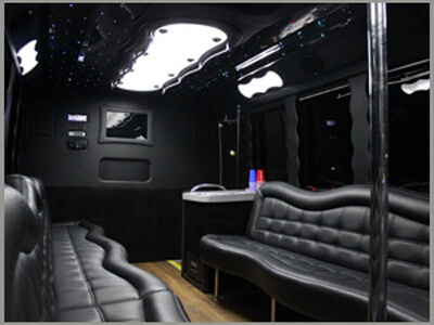2015 Silver Tiffany Party Bus Limo